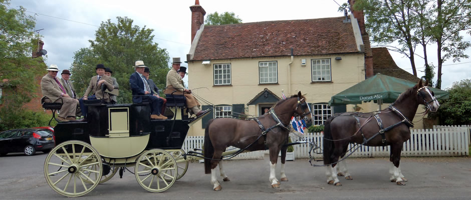 Haydn Webb Carriages coach and horses at Rotherwick, Hampshire
