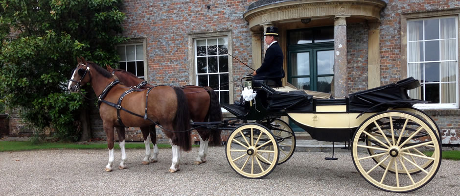 Haydn Webb Carriages horses and carriage at Wasing Park House